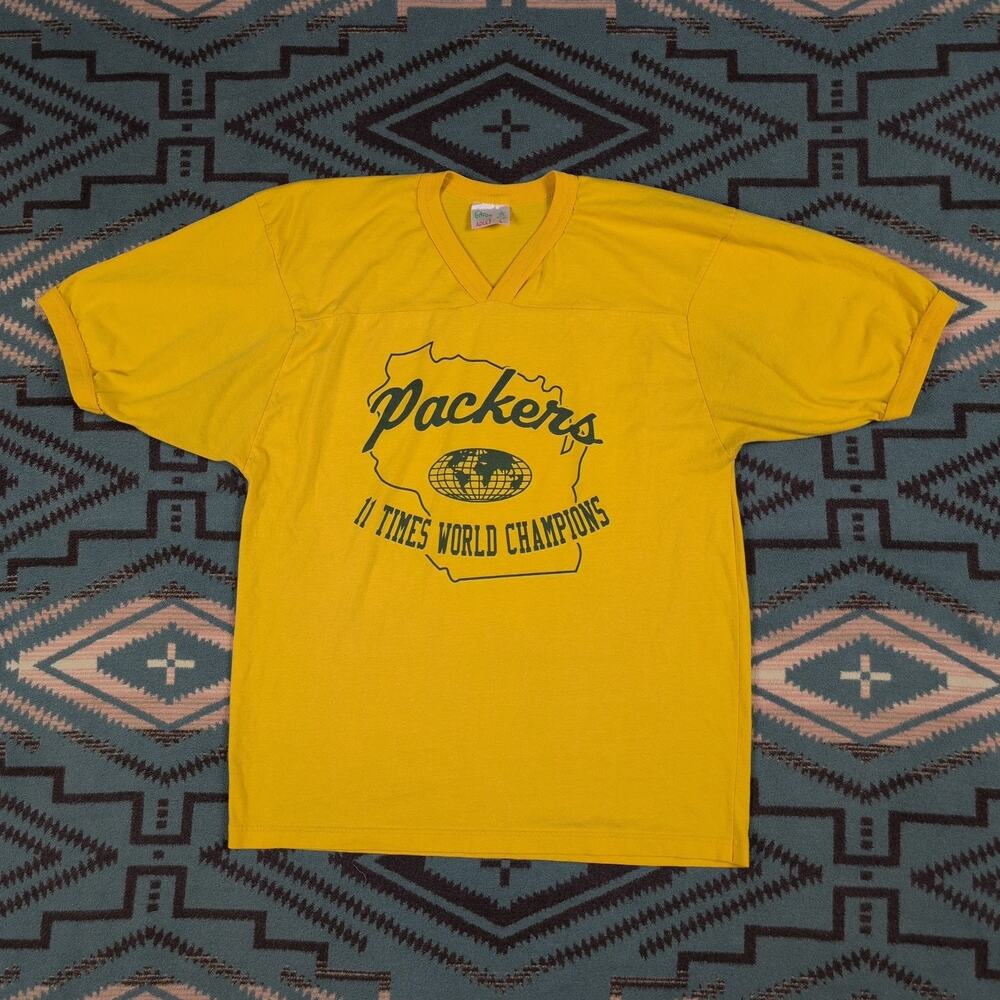 Vintage 90's Green Bay Packers Don Majkowski Majik Kingdom T Shirt Medium Large